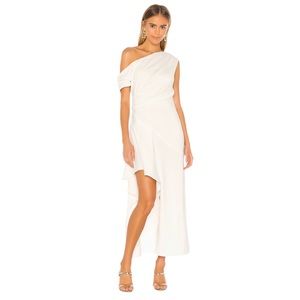 Elliatt One-Shoulder Cream Dress